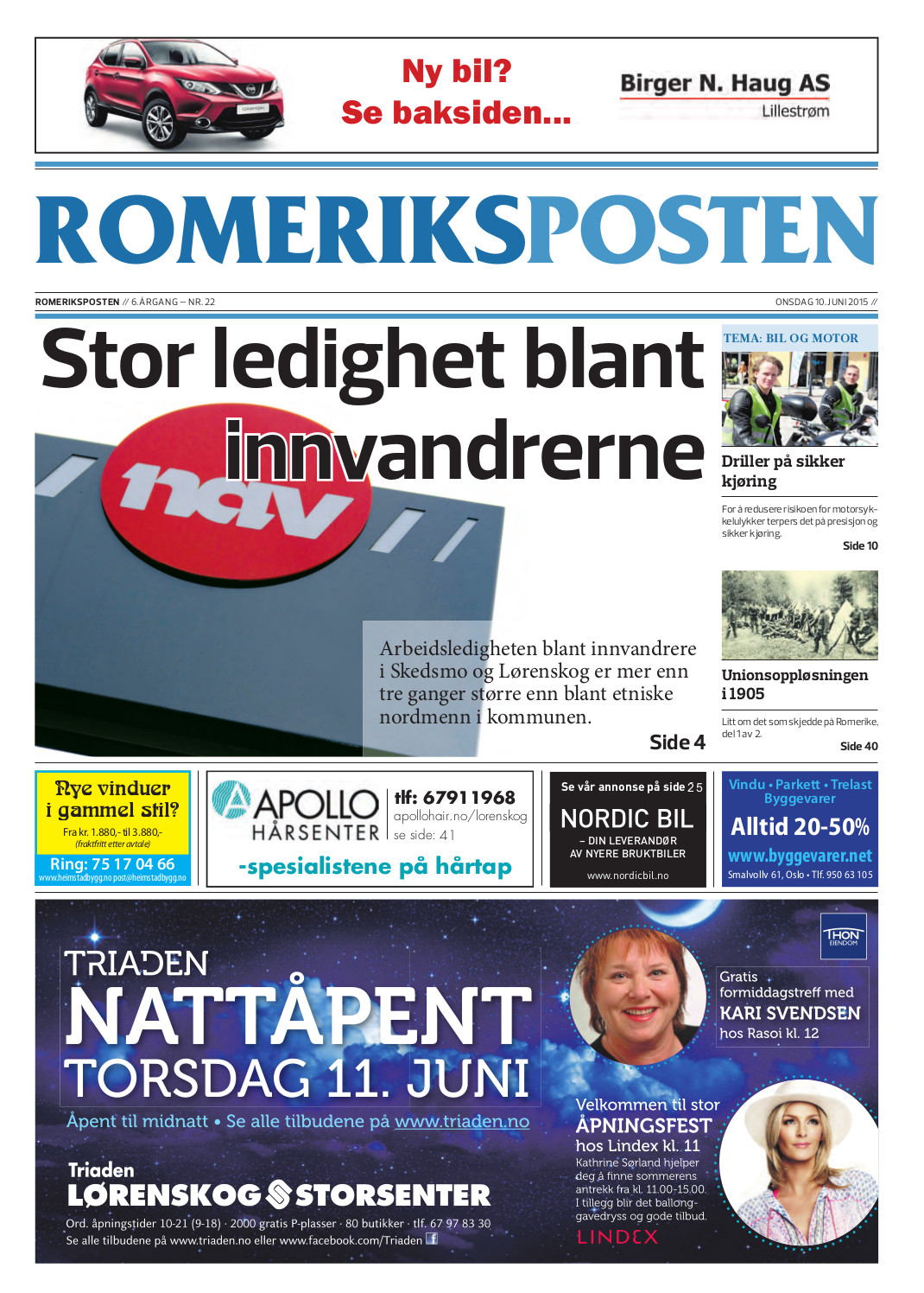 Romeriksposten-uke24-forside